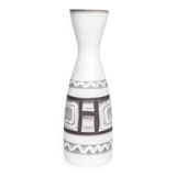 Vintage vase W-Germany flowers from the 1960s, natural boho tones.