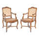 Paire de fauteuils cannés de style Régence