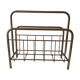 Vintage magazine holder in golden brass
