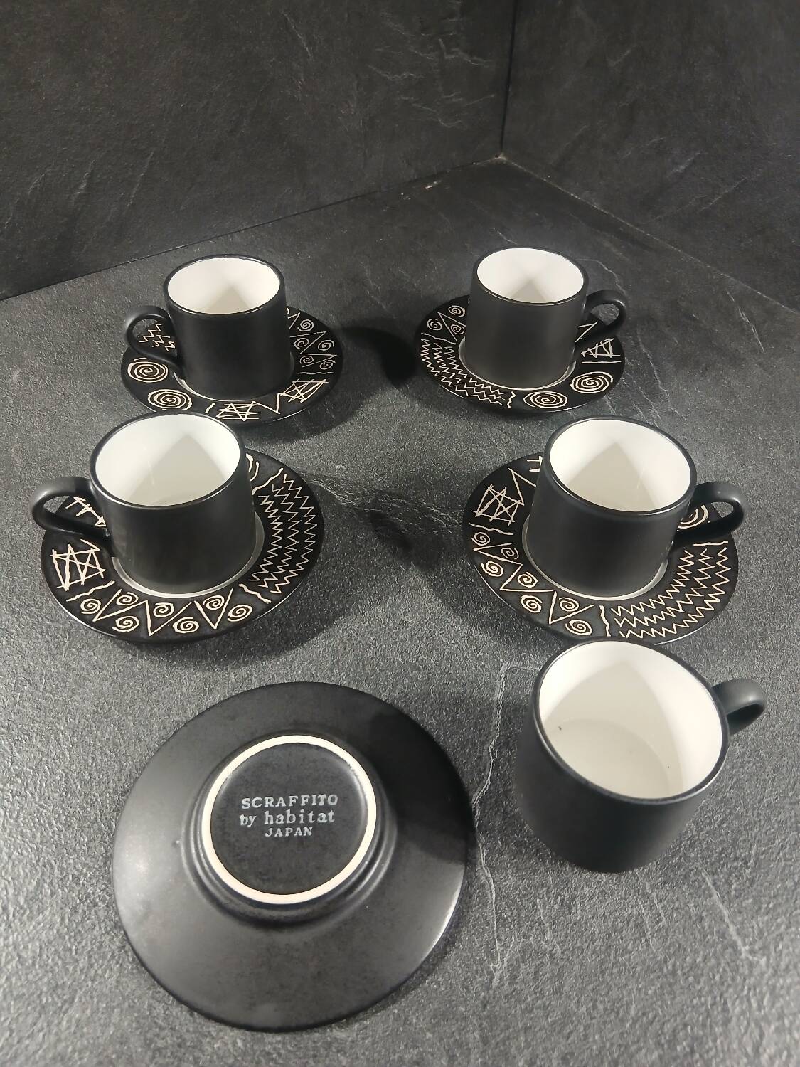 Tasses à café scraffito by habitat japan