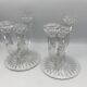 PAIR OF VINTAGE CANDLESTICKS IN CRYSTAL CANDLESTICK 3 BRANCHES ART DECO