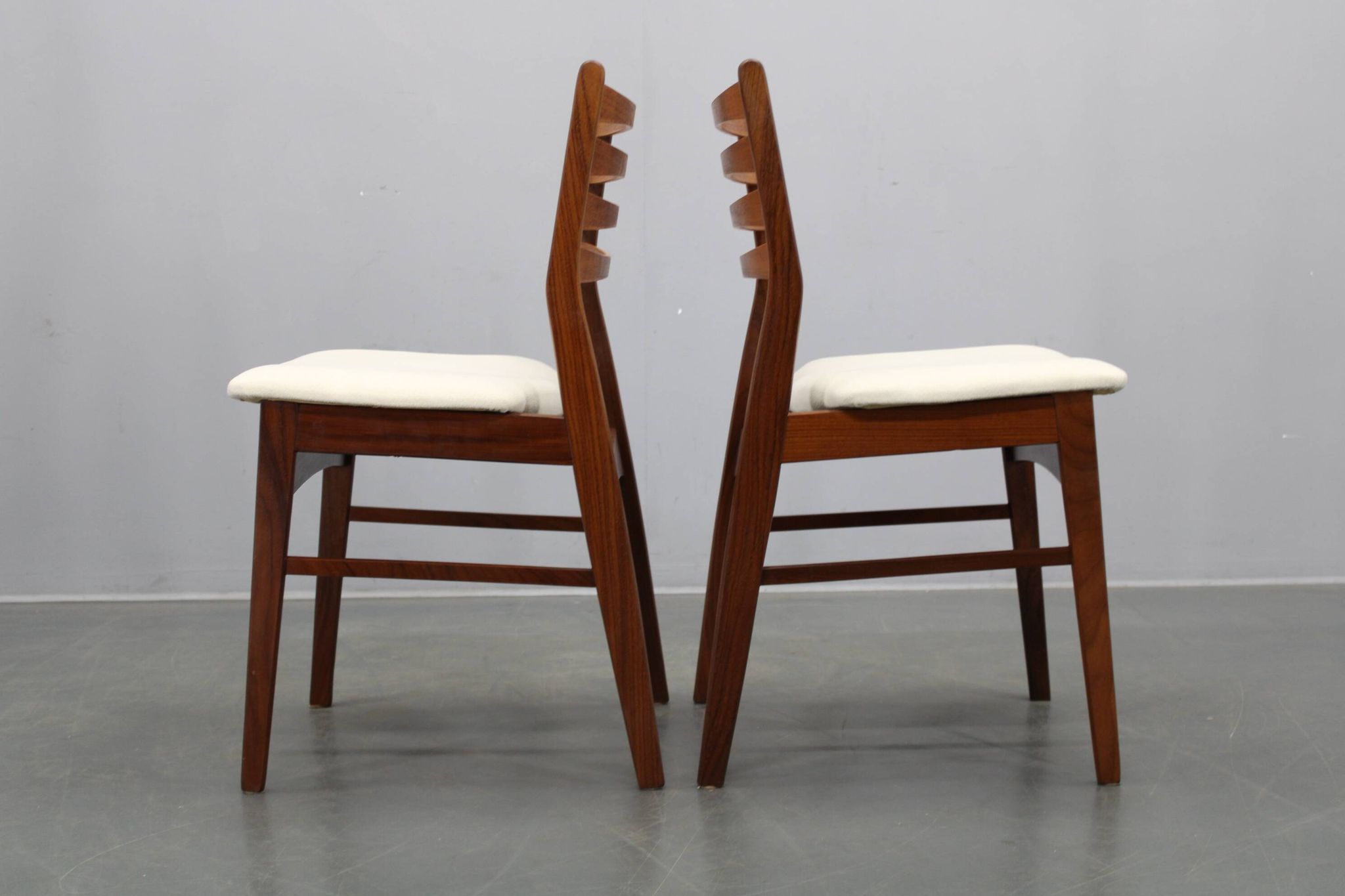 Set of six Danish mid-century teak dining chairs, Denmark, 1960s