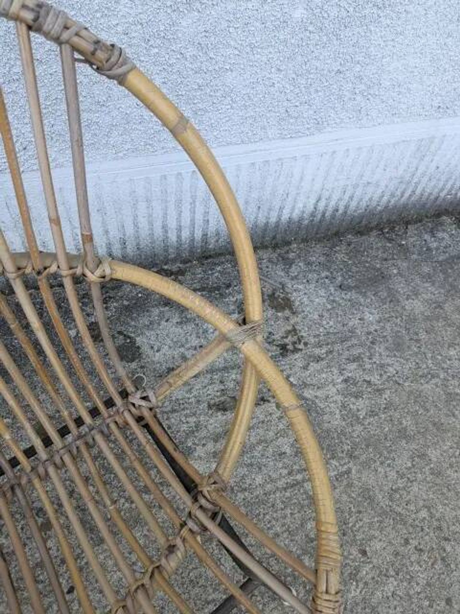 Pair of rattan armchairs