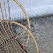 Pair of rattan armchairs