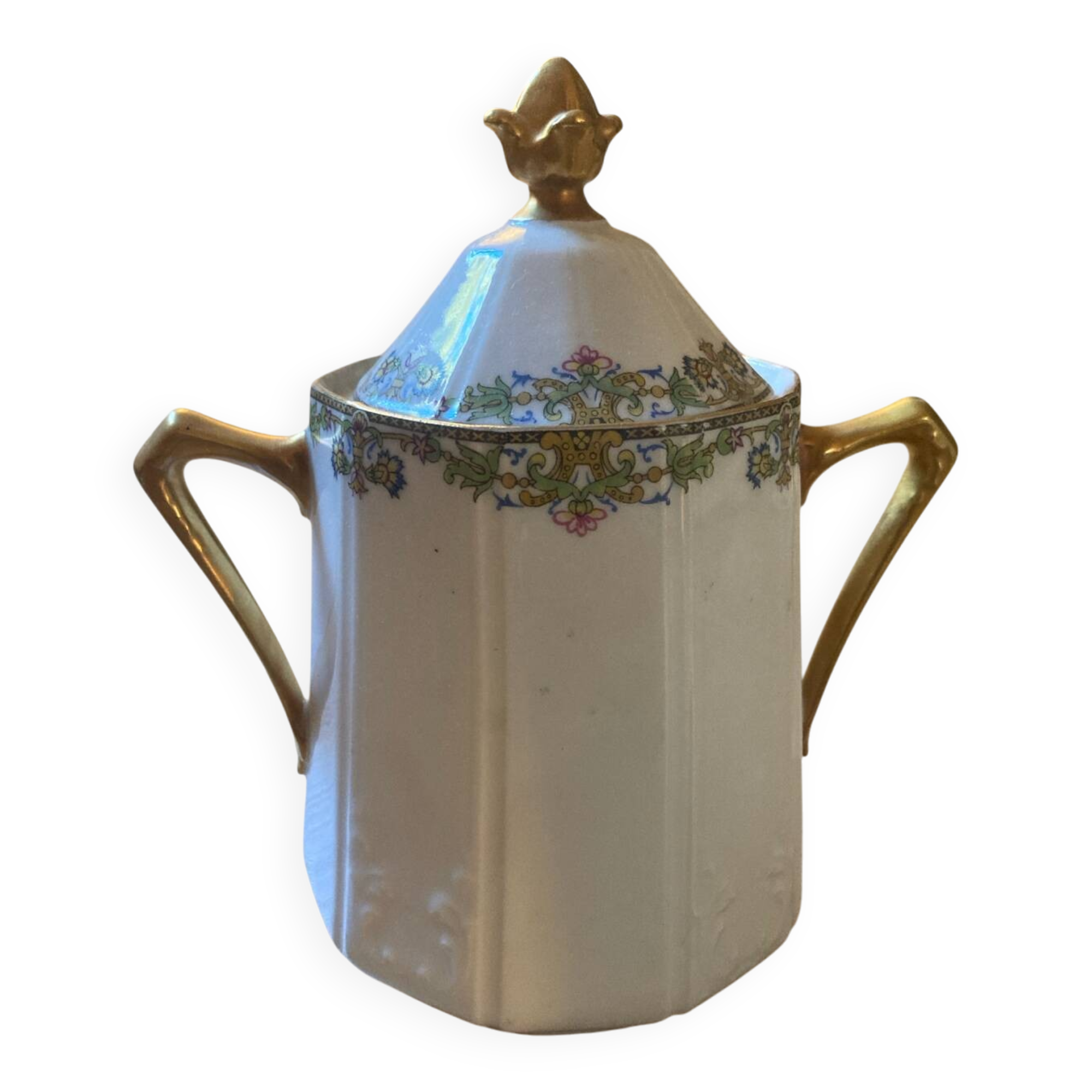 Limoges porcelain sugar bowl