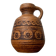 East German pottery vase from the mid-century GDR by Strehla Keramik, 1960s.