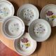 6 vintage ceramic deep plates