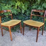 Pair of chairs by Henning Kjaernulf for Mobelfabrik