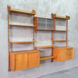 Mid-Century Modular Teak Wall Unit by John Texmon for Blindheim Mobelfabrik, Norway,  1960s