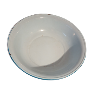 Bassine bleue en émail