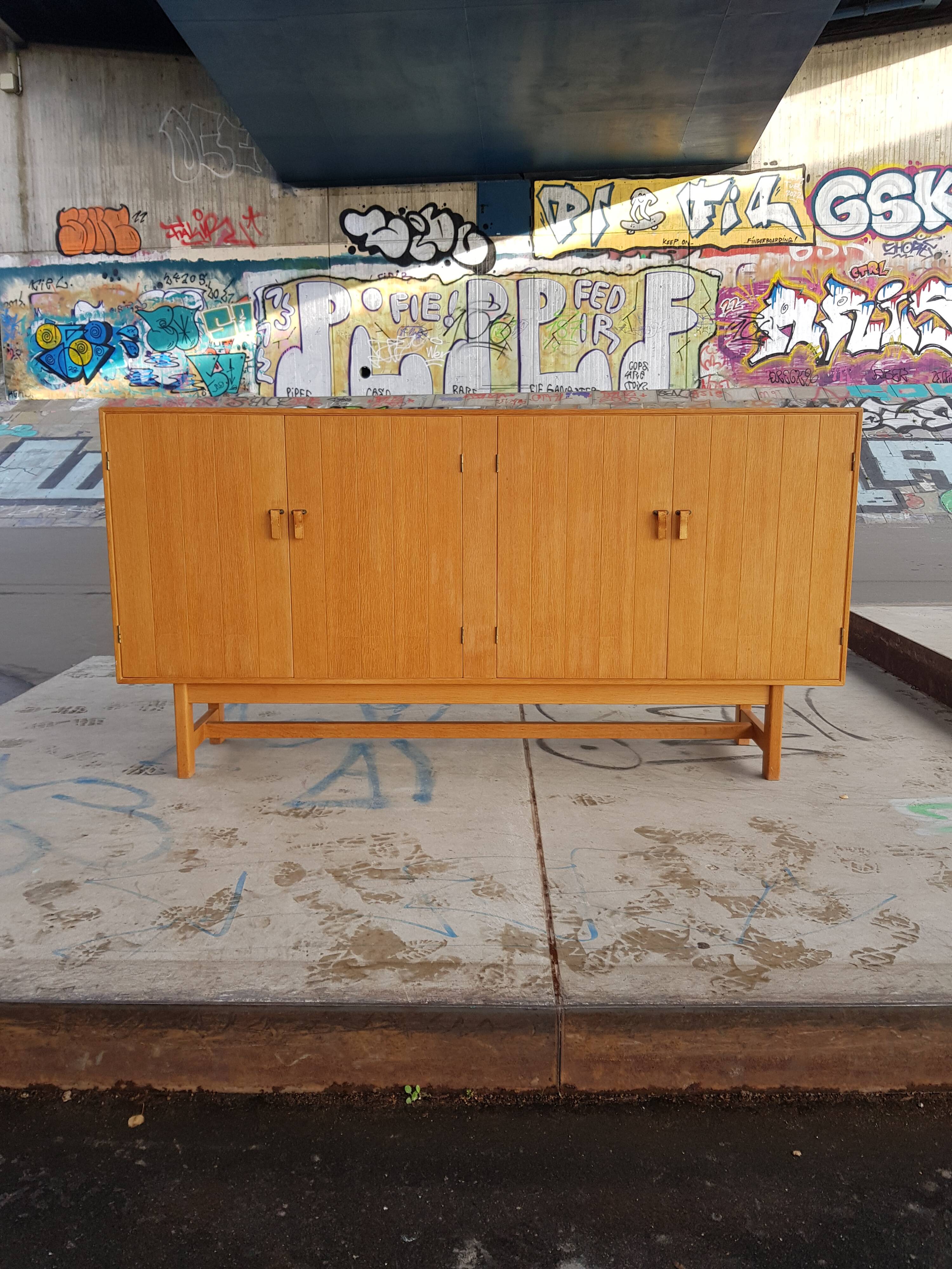 Danish highboard in oak by Kurt Ostervig for KP Möbler