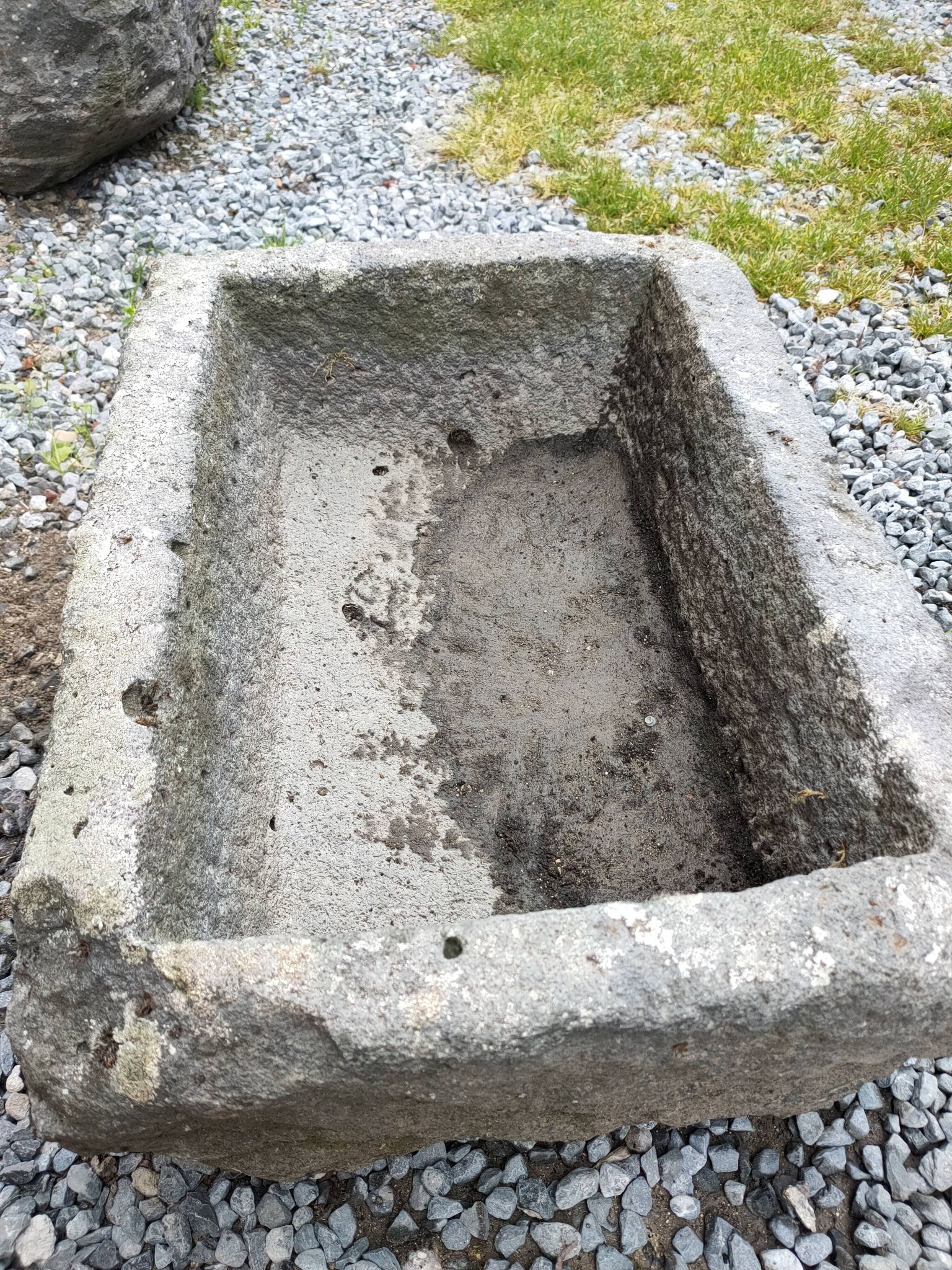 Blue stone tray cut 19th century