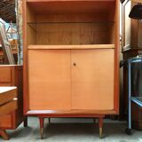 Vintage showcase in ash and French modernist lemon tree