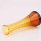 Petit vase soliflore vintage verre ambre