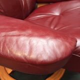 Scandinavian reclining relax armchair in Anderssons leather