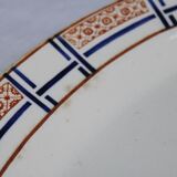 Plat modèle carmen jaune de la faïencerie longwy