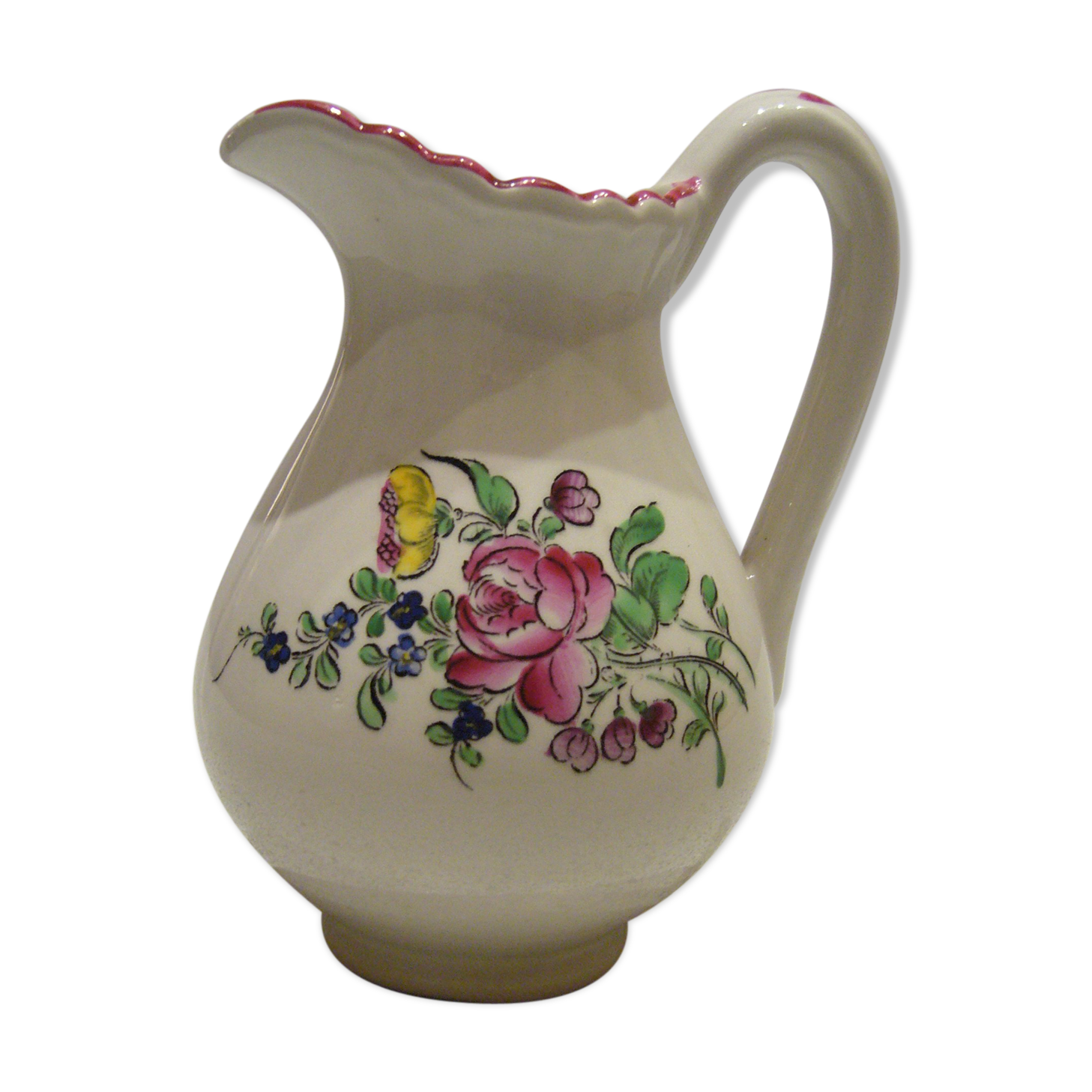 Lunéville earthenware ball pitcher