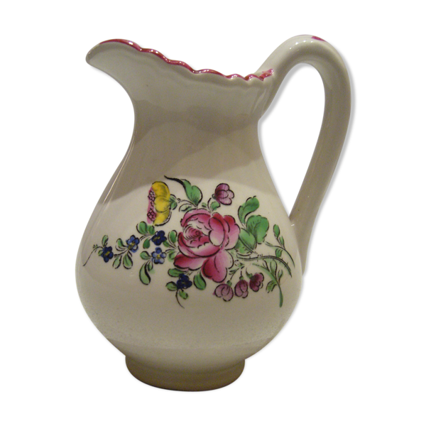 Pichet boule faïence de Lunéville