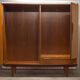 Scandinavian wardrobe 1960 teak 4 doors, 3 drawers, 2keys