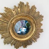 Golden sun mirror 44cm