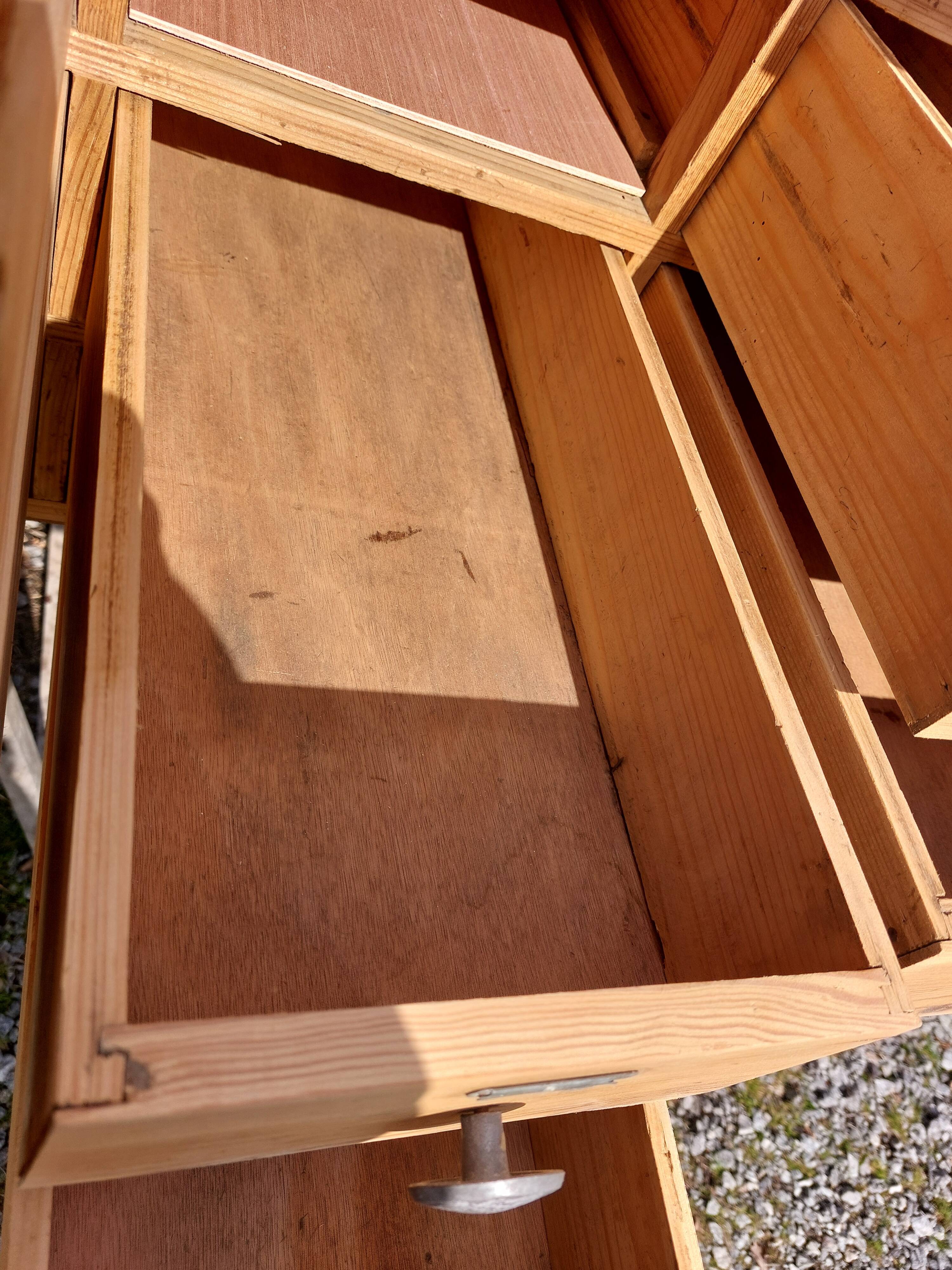 wooden workshop furniture, drawer unit