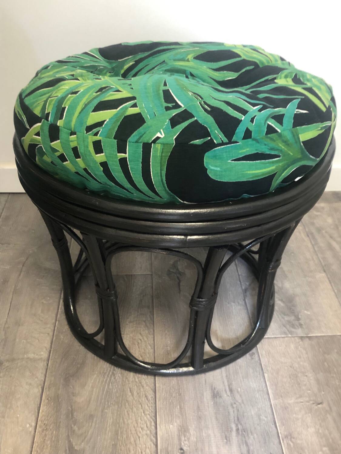 Chippendale chair and pouf