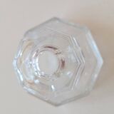 4 bougeoirs en verre épais