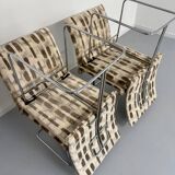 Set of 4 old Saporiti Italia chairs from the 1970s, Ernes design