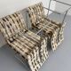 Set of 4 old Saporiti Italia chairs from the 1970s, Ernes design