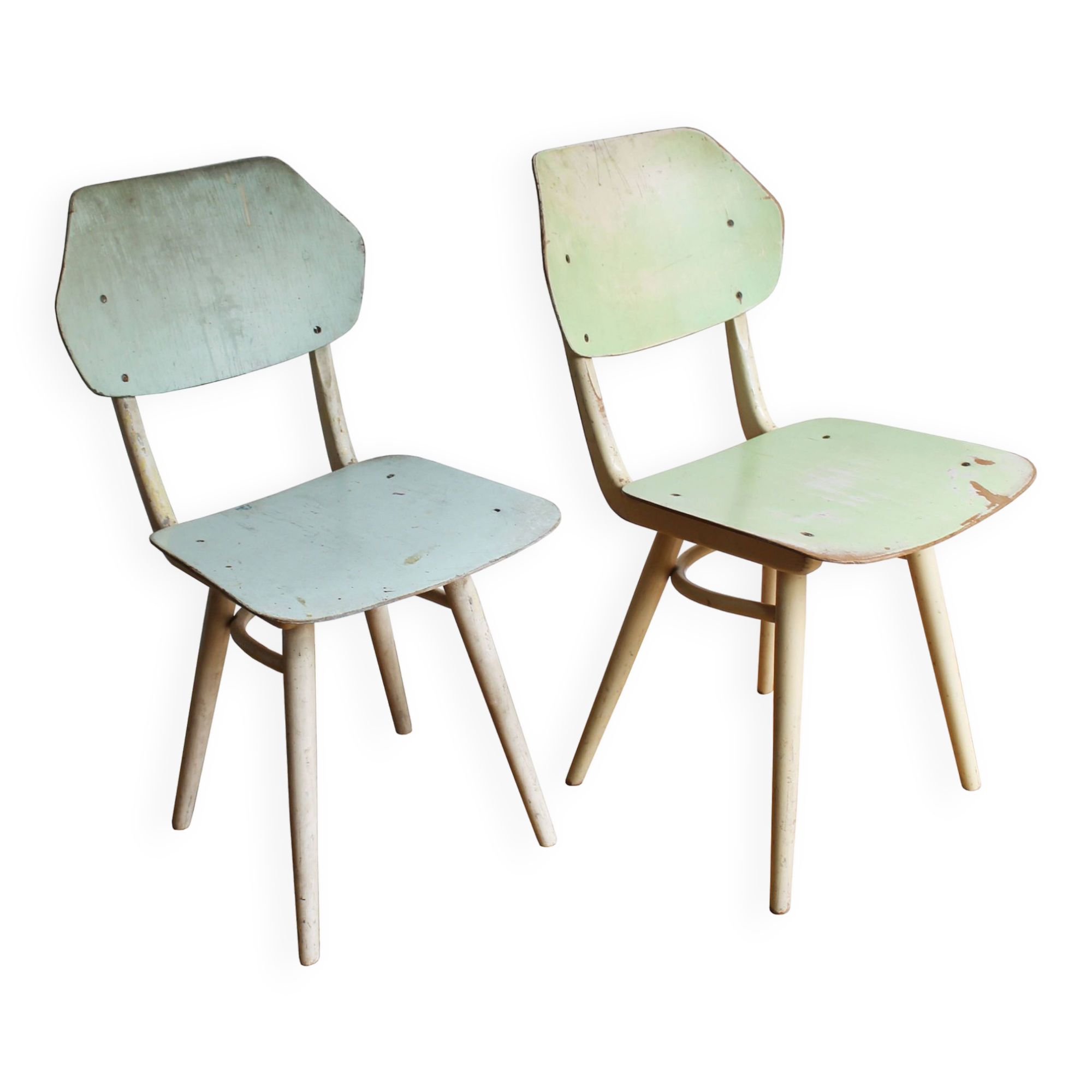 Pair of 1960's Mid Century Modern Dining Chairs by TON