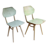 Pair of 1960's Mid Century Modern Dining Chairs by TON