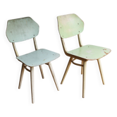 Pair of 1960's Mid Century Modern Dining Chairs by TON