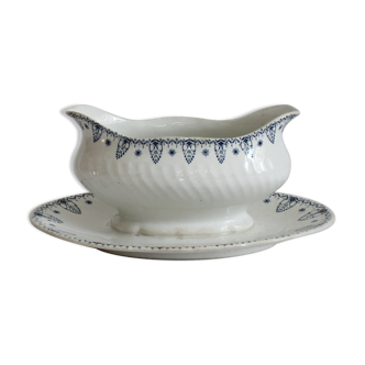 Gien "Memphis" iron clay sauce boat