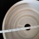 pendant lamp/lampshade/art deco in white opaline/gold lines