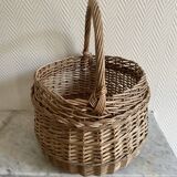 Panier osier rond