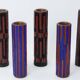 Mid Century Modern Pottery Mosaic Vases by Ritter, 1960s, Set of 5
