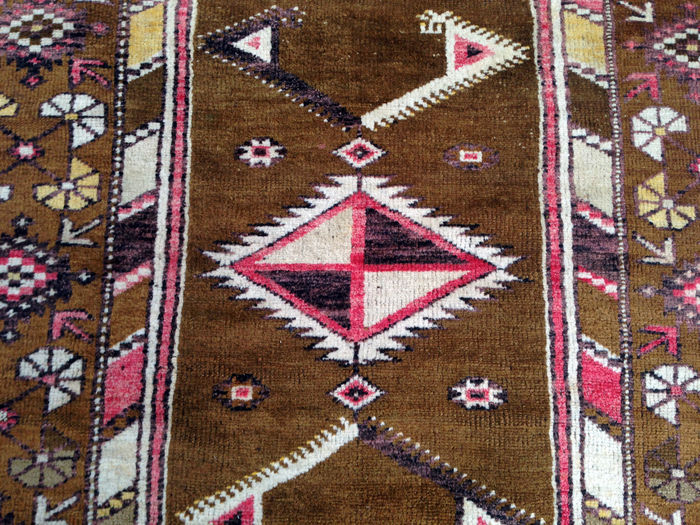 Old Kurdish Kazakh carpet 1950 - 125x205cm