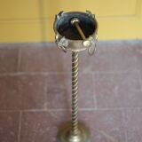 Bronze and brass floor ashtray, satyr, side table, decor.