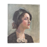 Tableau portrait ancien vers 1930