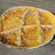 Aperitif dish / empty pocket 6 compartments in glazed ceramic yellow Emaux savoyard fat lava