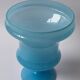 Vase vintage en opaline bleu