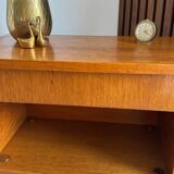 Vintage light wood bedside table