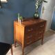 Commode vintage 1950 en chêne doré