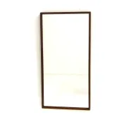 Scandinavian teak mirror, Sweden, 1960, 87cm x 44cm