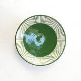 Large plate - palm border green