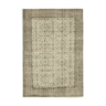 Tapis beige oriental ancien fait à la main 207 cm x 310 cm