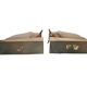 Vintage figurative wooden bookends, 1950s, set of 2