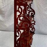 Old wall shelf in worked wood dimension: height -67cm- width --55cm-