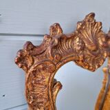 Gilded stucco mirror, late 19th century