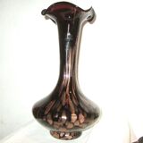 Vase à inclusion en verre aventurine
